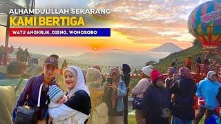 SUNRISE HUNTING AT WATU ANGKRUK DIENG TOURISM - Natural View of Dieng Village, Indonesia