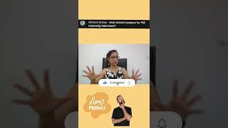 How to prepare for Product Manger interviews ? | Chhavi Gupta #shorts