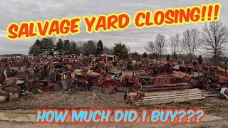 Tractor SALVAGE YARD CLOSING!!!! How much did I buy????￼