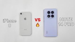 Redmi Note 14 Pro 4G vs iPhone 8 Speed Test Comparison