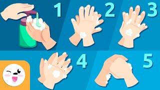 10 Steps to Washing Your Hands (Short Version) - Hygiene Habits for Kids
