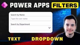 How to Filter a Gallery Using Text Input and Dropdown in Power Apps