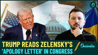 Trump Reads Zelensky’s ‘Apology Letter’ In Congress Speech | Major Russia-Ukraine Announcement Made