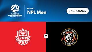 NPL Men Round 2 - Olympic FC vs. Moreton City Excelsior Highlights