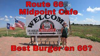 Route 66 Midpoint Cafe/ Best burger, Elvis pie, and Cars Movie