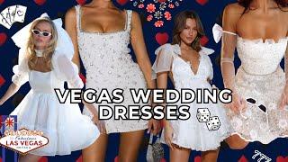 Choosing My Vegas Wedding Dress! | Bridal Mini Dress Try On Haul