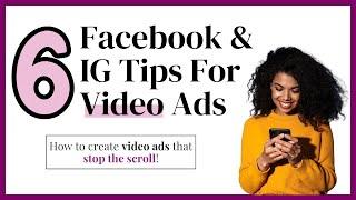 6 Facebook Ad Tips For Video Creatives | Meta Ads