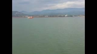 Sailing across the sea of Galilee