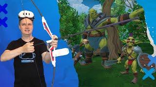 Tennis-Arm-Garantie! Ich zocke Tiny Archers mit dem Artemis VR Bogen!