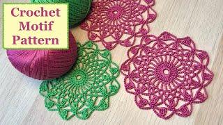 Crochet Motif Tutorial/Lace Motif Pattern