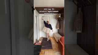one of the biggest DIY’s we’ve ever done!  #entryway #diy #studioapartment