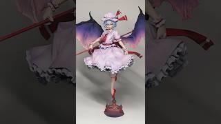 【東方】レミリア・スカーレットのフィギュアを作ってみた【粘土】How to make a figure of Remilia Scarlet.  #shorts #フィギュア