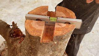 Bring The Dry Stump To Life //  Turn The Dried Tree Stump Into A Great  Decorative Table