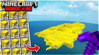 I Built The GOLD ISLAND In Minecraft Hardcore!