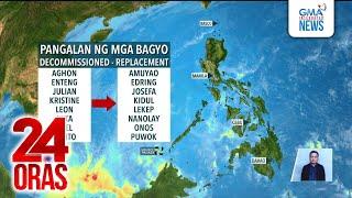 Pangalan ng ilang bagyo sa bansa, pinalitan ng PAGASA dahil sa iniwang matinding pinsala | 24 Oras