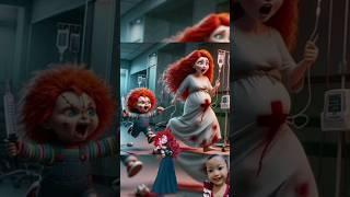 pregnant princess and chucky doll #disney #princess