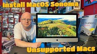 How To install MacOS Sonoma On Unsupported Macs ( Tutorial ). #imac #Sonoma #Apple #unsupported