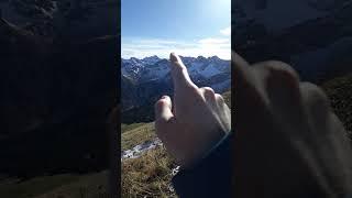 Fellhorn, Blick zum Allgäuer Hauptkamm