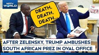 South Africa President Trump | Trump Slams South African President Ramaphosa On Whites' Genocide