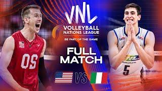  USA vs.  ITA - Legendary Full Match | Semifinals | Men's VNL 2023