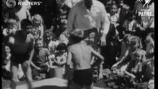 USA: Youth wrestling in California (1948)