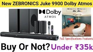 ZEBRONICS New Launch Juke BAR 9900 Dolby Atmos Soundbar Specifications, Features, and Buyer's Guide"