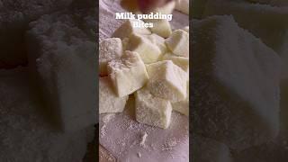 * NO GELATINE,NO AGAR AGAR *JIGGLY MILK PUDDING BITES