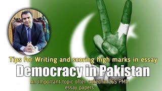 Democracy in Pakistan| An important topic for CSS PMS essay paper