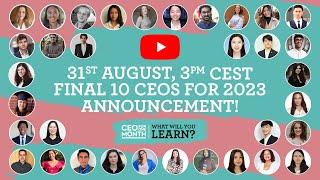 CEO for One Month 2023 Top 10 Announcement