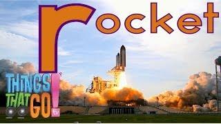 * ABC - LEARN THE ALPHABET * | Rocket, Airplane, Truck & Train Videos For Kids | Things That Go TV!