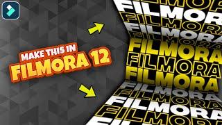 Create Seamless Typography Animation | Filmora 12 Tutorials