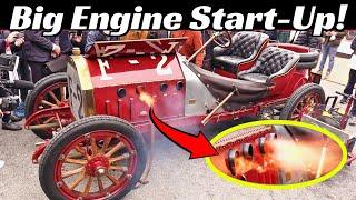 Big Engine Start-Up - 16-Litre Fiat 130 HP GP ex-Felice Nazzaro - Auto e Moto d'Epoca Padova 2021