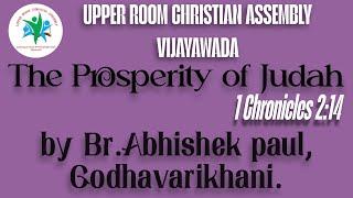 Message on  The Prosperity of Judah by Abhishek Paul Br