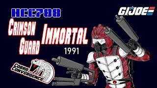 HCC788 - 1991 CRIMSON GUARD IMMORTAL - Cobra Convergence V G.I. joe toy review!