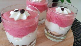 Dessert in 5 minutes! I mix just 3 ingredients and make this delicious dessert.