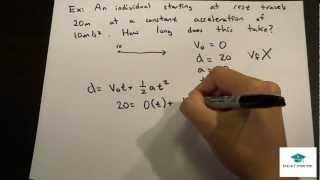 Physics Lecture: Uniform Acceleration Motion