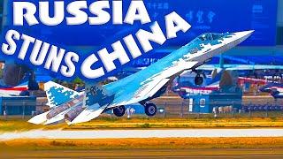 Russia's Su 57 COBRA STUNS China Air Show with Insane Maneuvers!