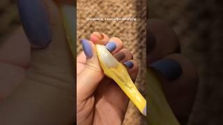 Peelable 4d banana candy gummy from AMOS peelerz #shortsfood #vancouver