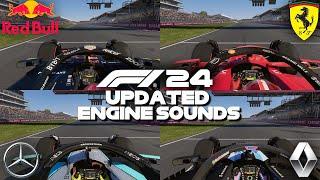 F1 24 Gameplay: NEW ENGINE SOUND COMPARISON (All 4 Engine Manufacturers)