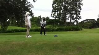 Golfing at Mimosa Country Club in Clark, Pampanga