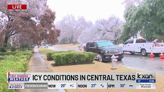 West Austin winter weather conditions midday Wednesday