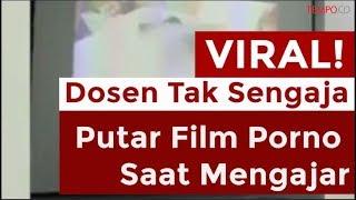 Viral, Dosen Ini Tak Sengaja Putar Film Porno Saat Mengajar