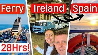 We spent 28 HOURS on a Ferry IRELAND to SPAIN |Rosslare to Bilbao| Van life
