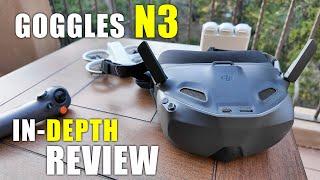 DJI N3 FPV Goggles In-Depth Review - Flight Test with Unboxing, Setup & Updating!