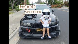 $50 Front Splitter Built From Wood - Track Aero