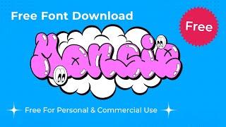 【Free Font】Bubble Font Monsie Demo- Free For Commercial Use ! || Free Design Resources #freefont