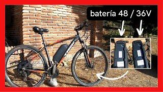 Bicicleta electrica con bateria de 48V y 36V  [prueba de potencia y velocidad]