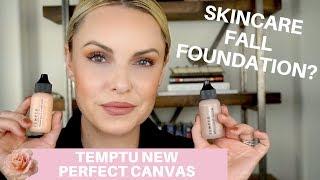 NEW TEMPTU PERFECT CANVAS DEMO & REVIEW || Skincare Fall Foundation