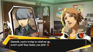 Persona 4 Arena | Yu Calls Yosuke After Watching the New Midnight Channel