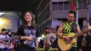 Vocal paling woww... Pupus - Dewa 19 cover by Maria ft Sentuhan Buskers